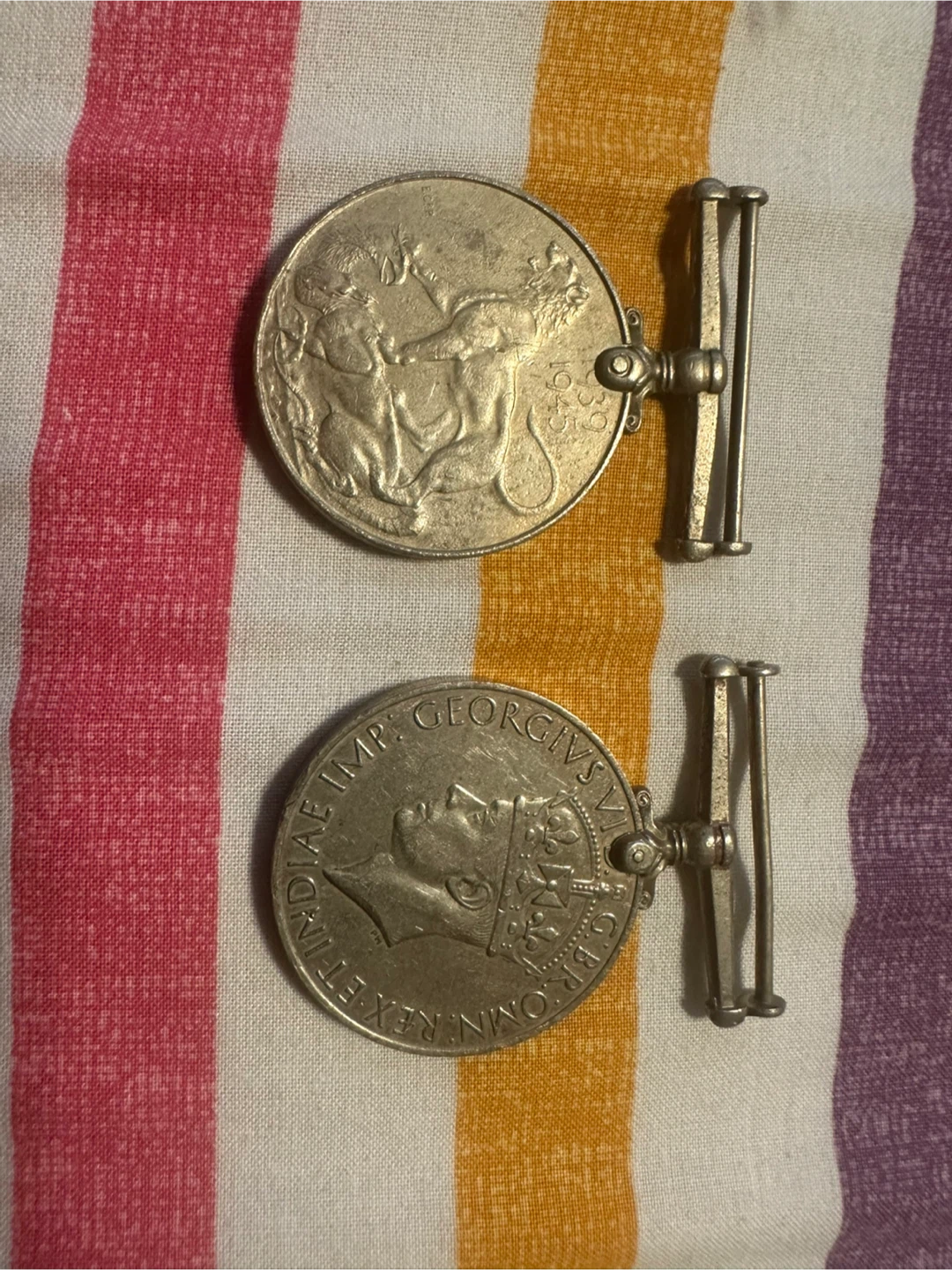 WWII Victory Medal & George VI Coronation Medal Lot - photo 3