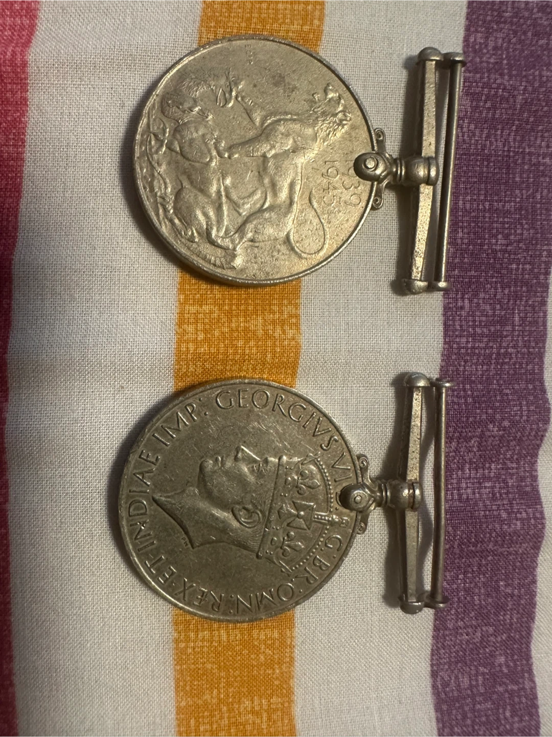 WWII Victory Medal & George VI Coronation Medal Lot - photo 4
