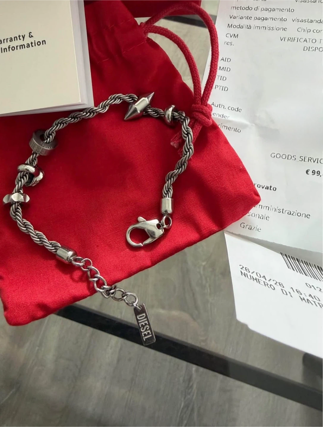 Diesel Stainless Steel Charm Bracelet - photo 4