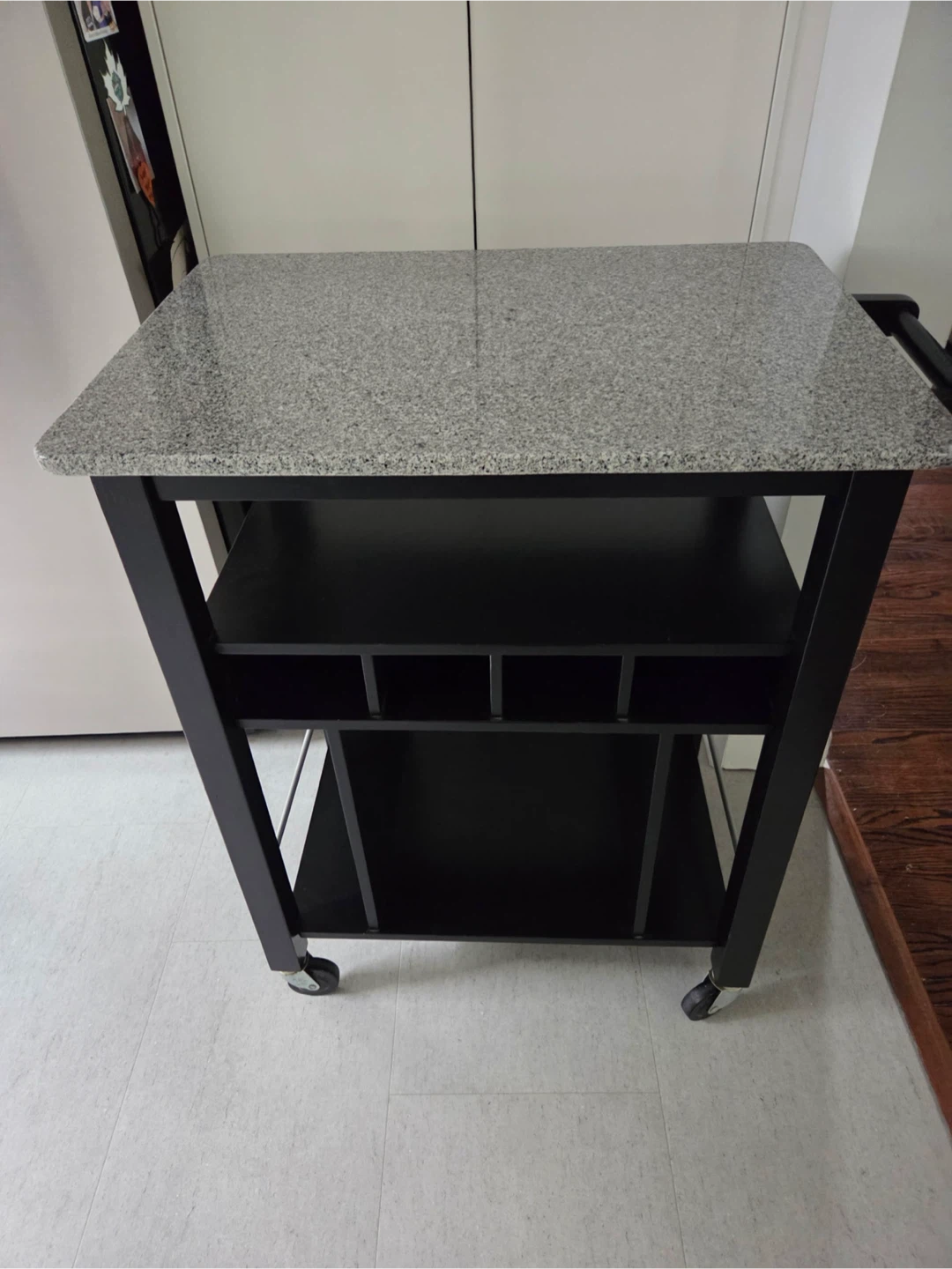 Kitchen Island Cart with Granite Top