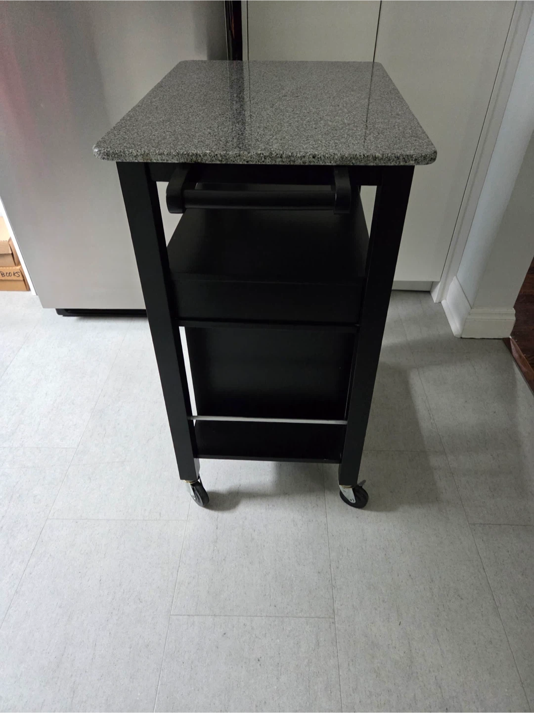 Kitchen Island Cart with Granite Top - photo 2