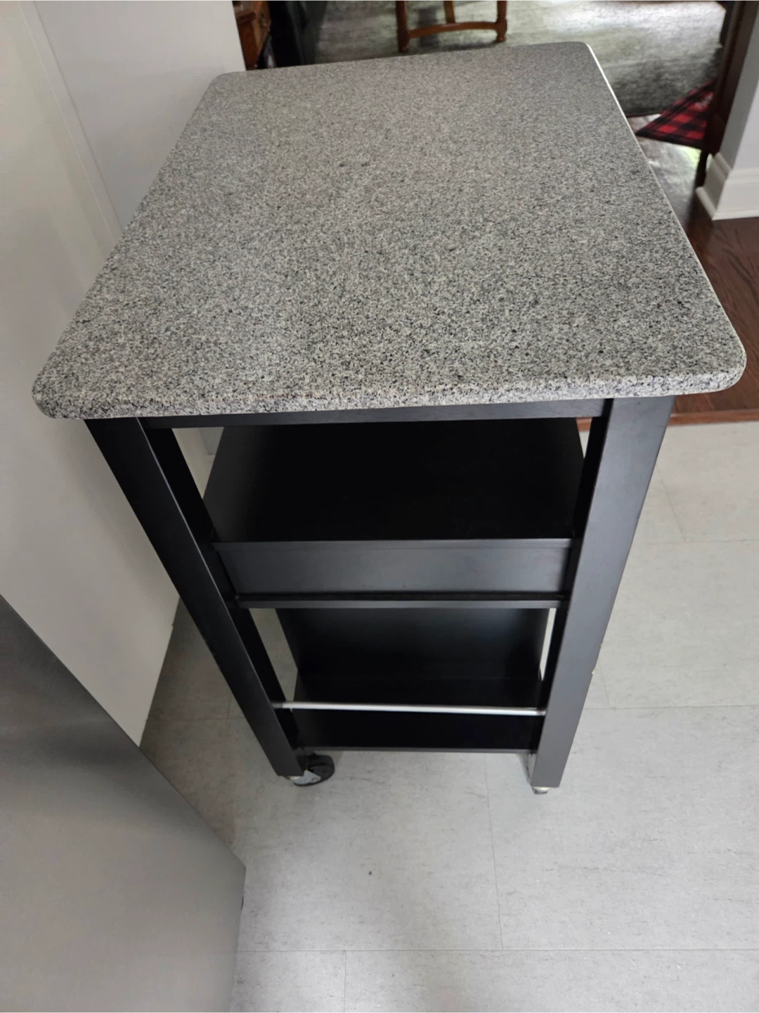 Kitchen Island Cart with Granite Top - photo 3