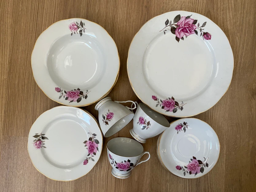 Vintage Rose China Tea Set - photo 3
