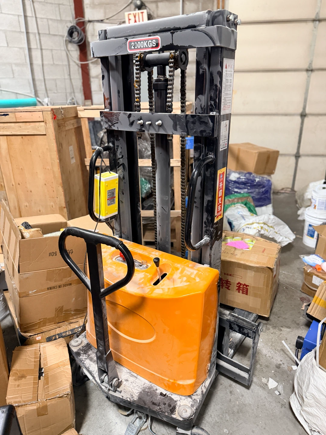 Industrial Hydraulic Stacker 2000kg