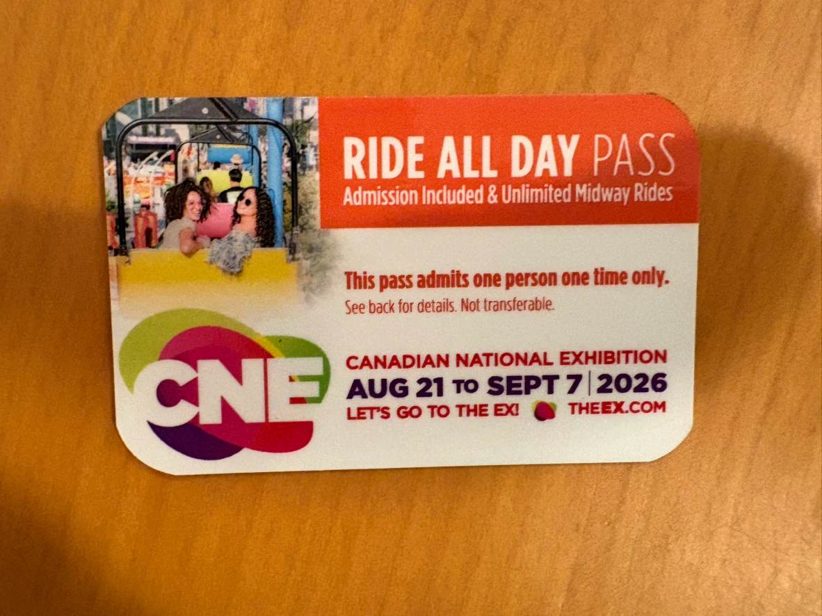 CNE Ride All Day Pass 2026