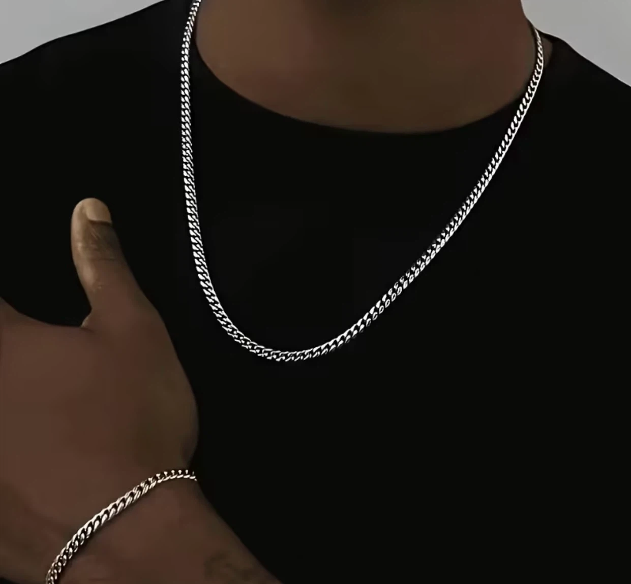 Men’s neck chain & bracelet (New)