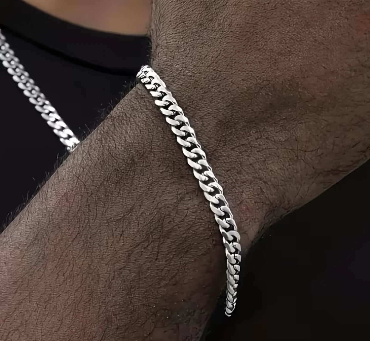 Men’s neck chain & bracelet (New) - photo 2
