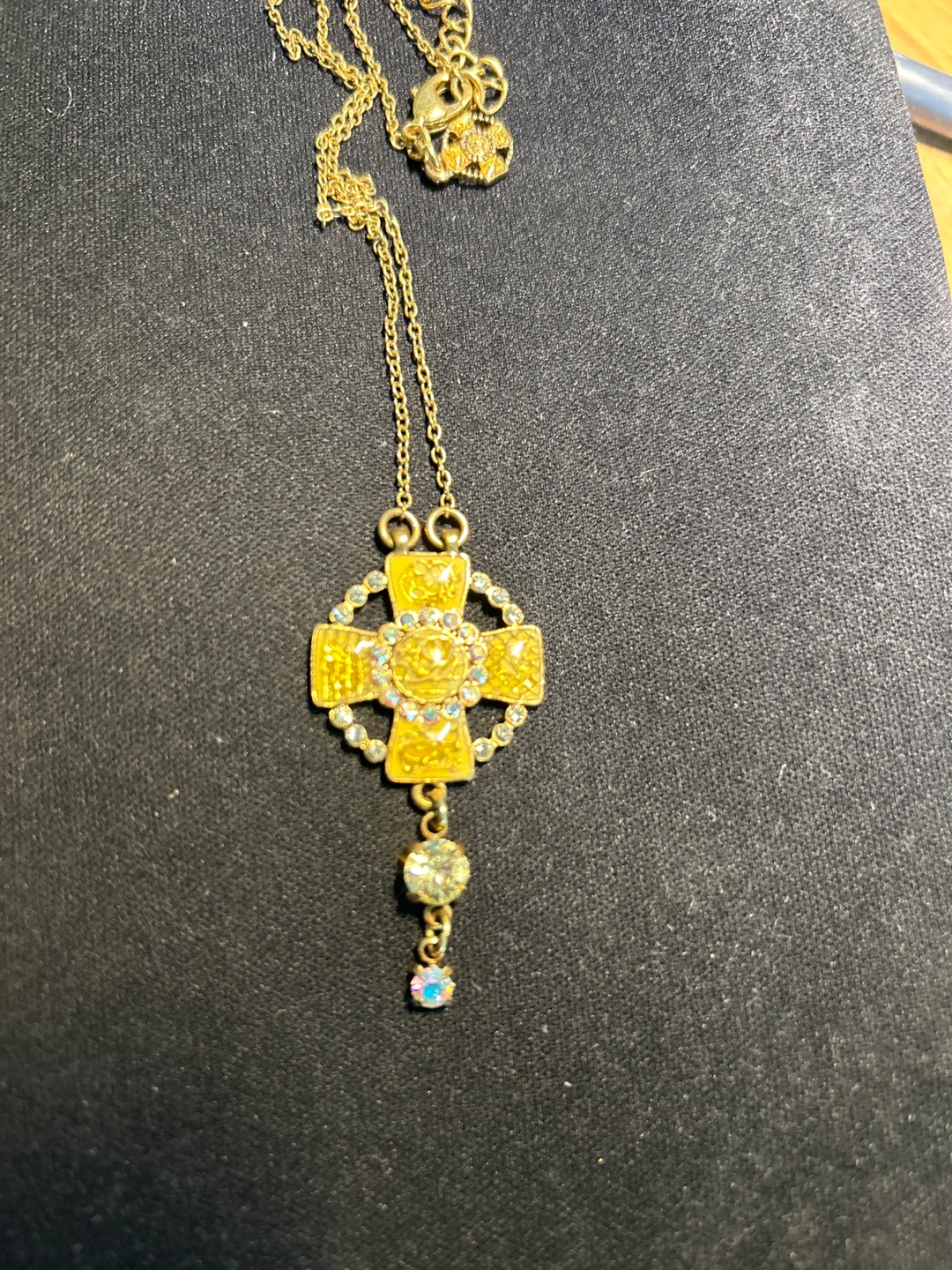 Danish Design Yellow Cross Necklace - photo 4