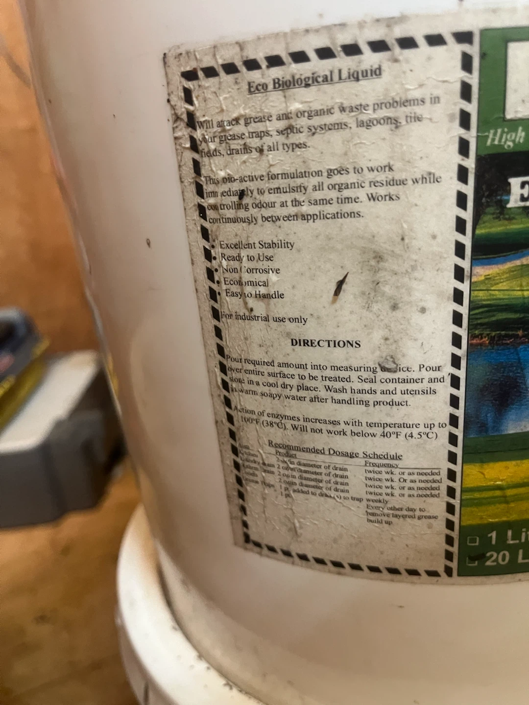Cal's Eco Depot Eco Biological Liquid 20 Litres - photo 2