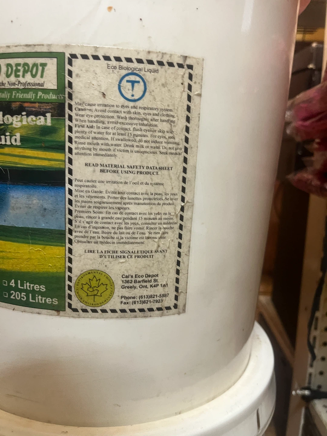 Cal's Eco Depot Eco Biological Liquid 20 Litres - photo 3