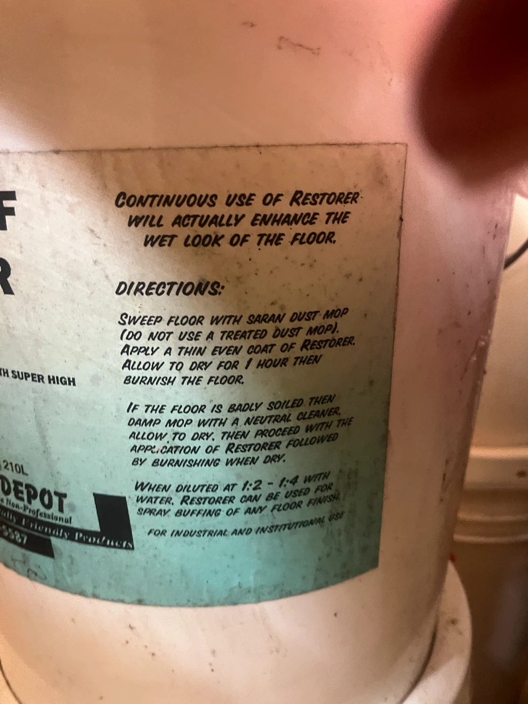 Cal's Eco Depot Spray Buff Restorer 20L Pail - photo 2