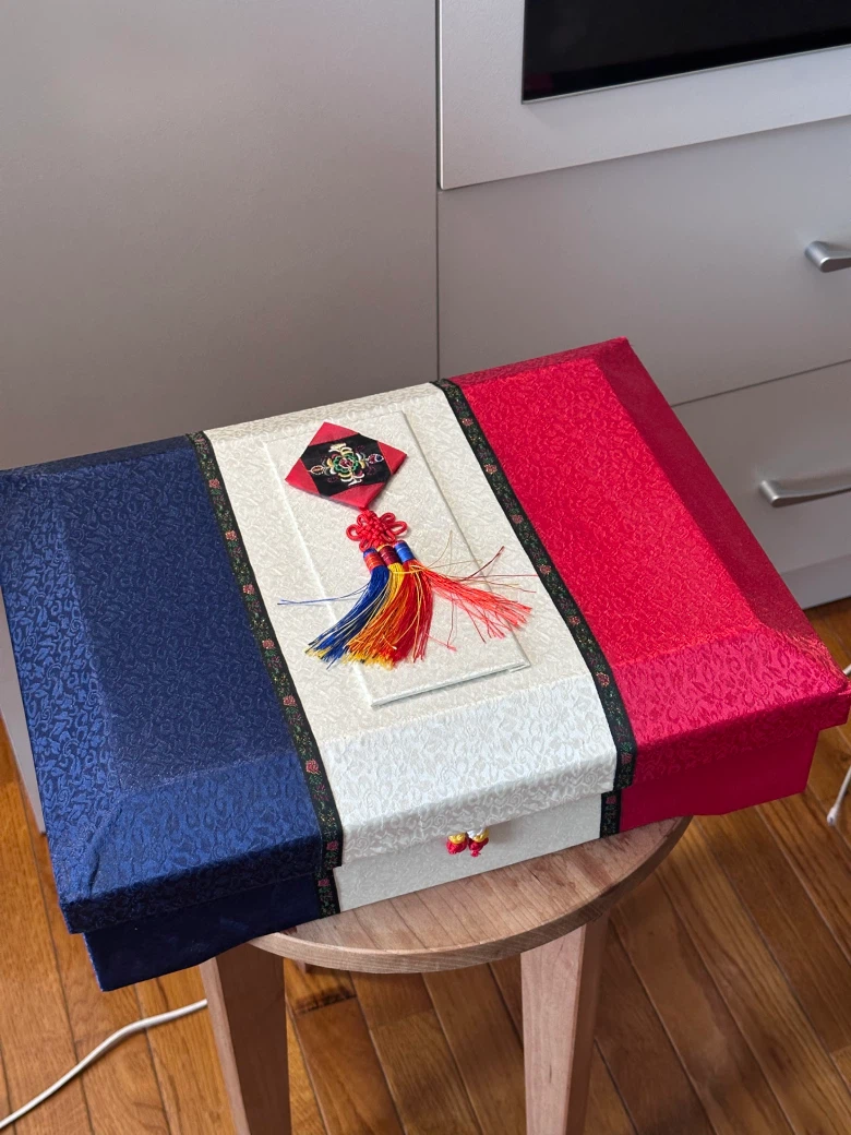 Decorative Storage Box with Tassel