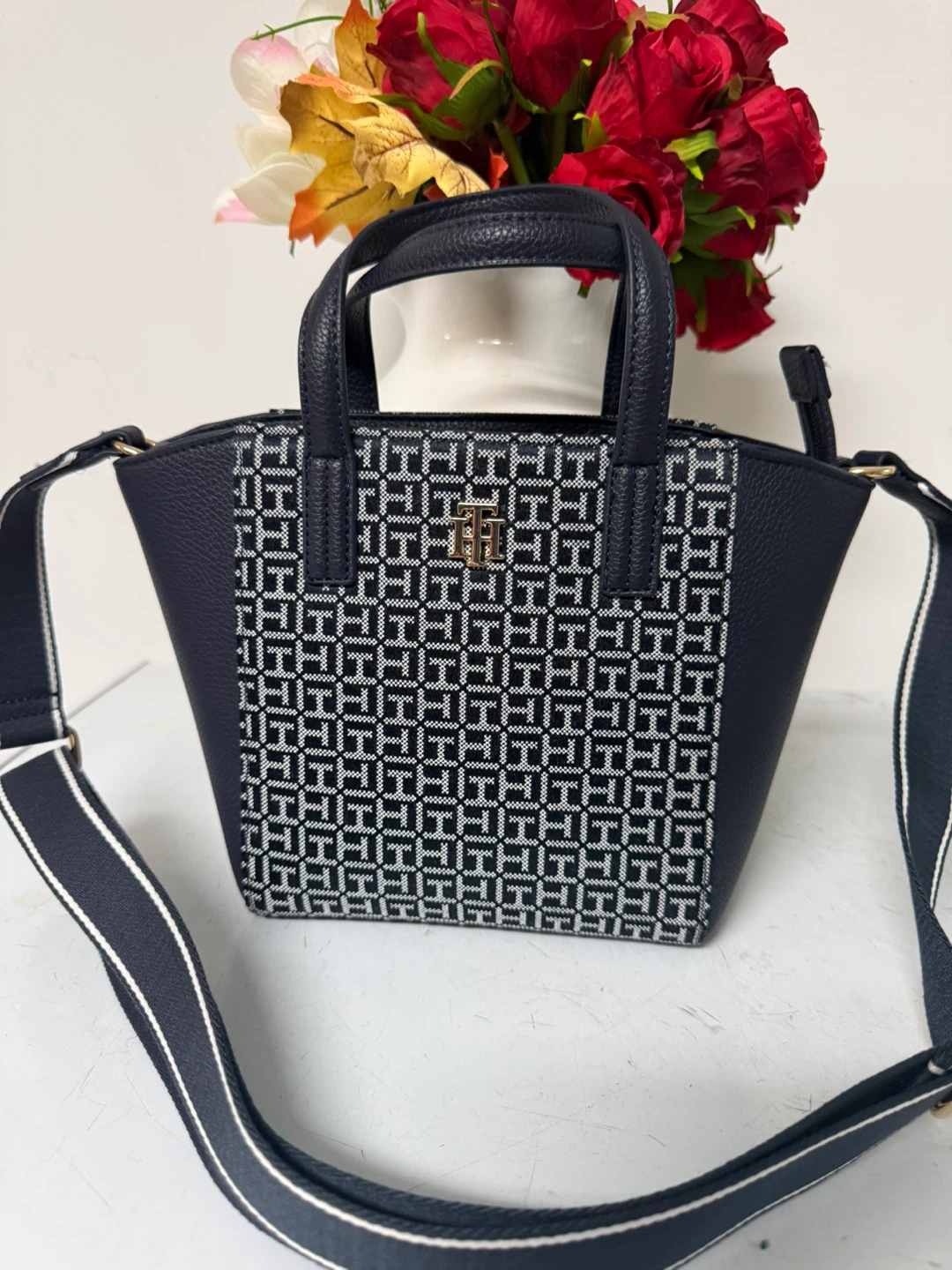 Tommy Hilfiger Tote Bag Navy Monogram