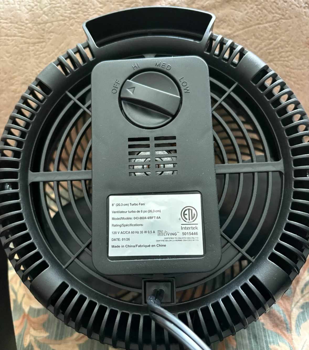 For Living 8" Turbo table top Fan - photo 3