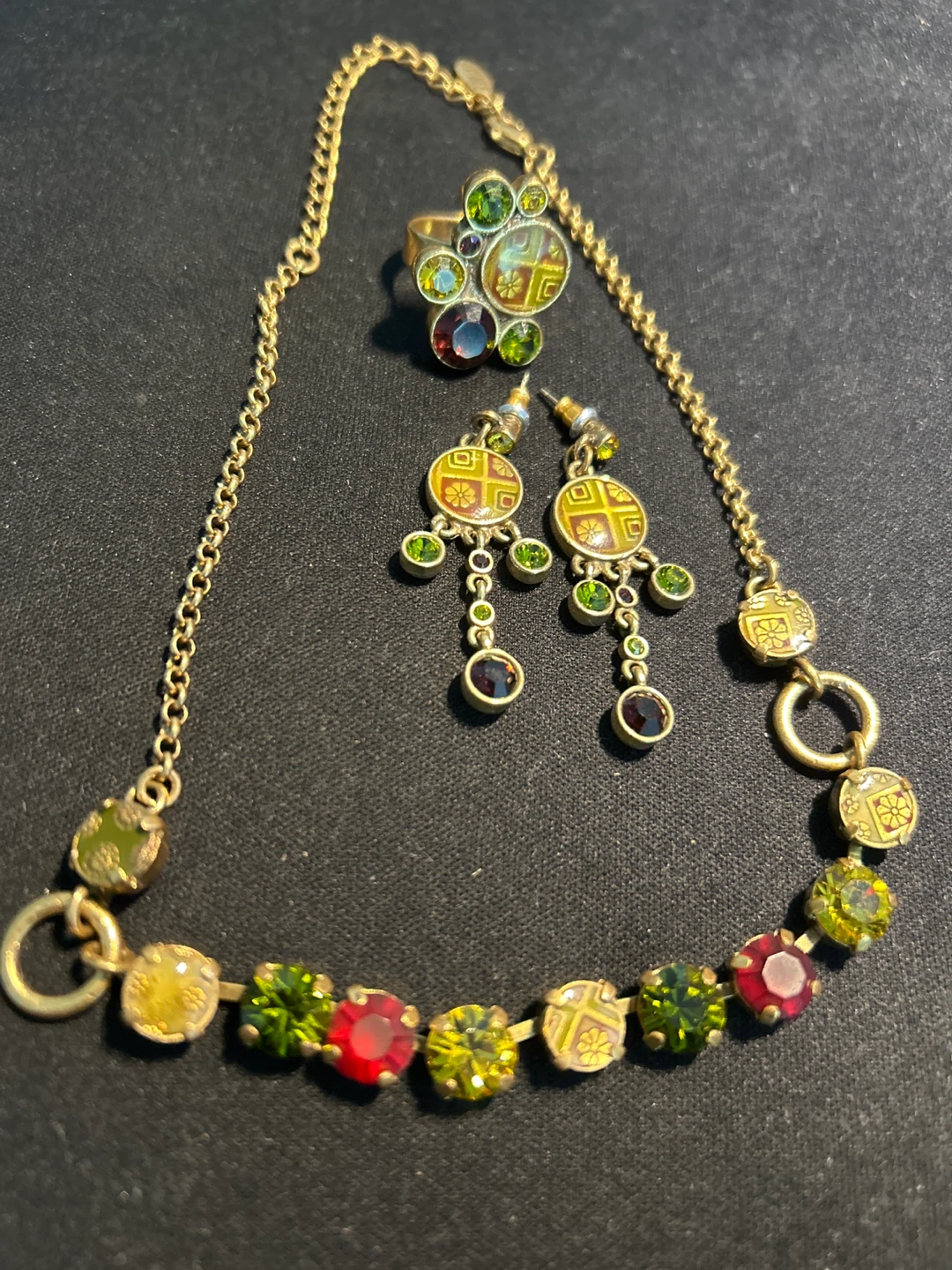 PILGRIM Jewellery Set: necklace, earrings, and ring