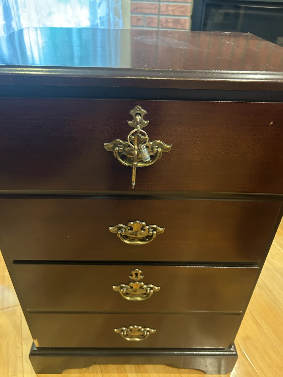 The Bombay Company Dark Wood Cabinet