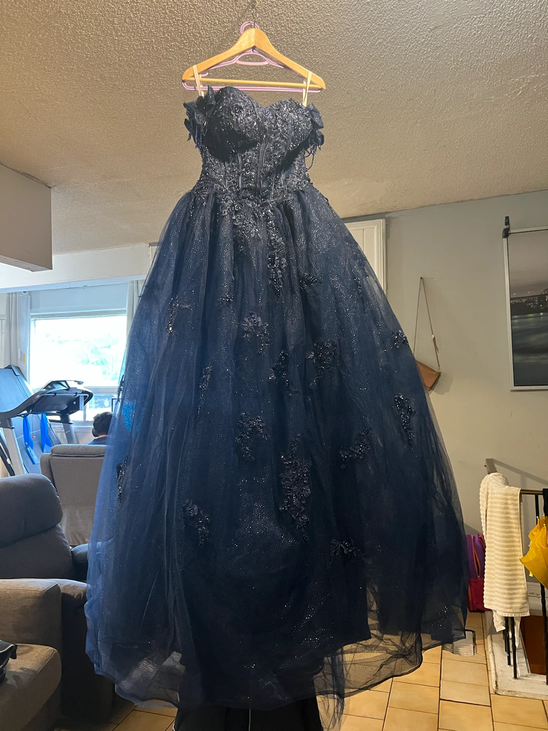 quinceanera Navy Blue gown dress - photo 4