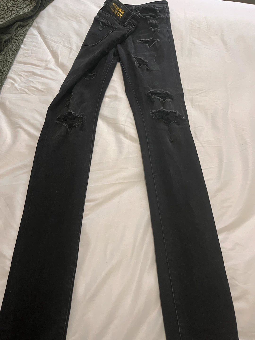 Young Money Distressed Jeans - photo 3