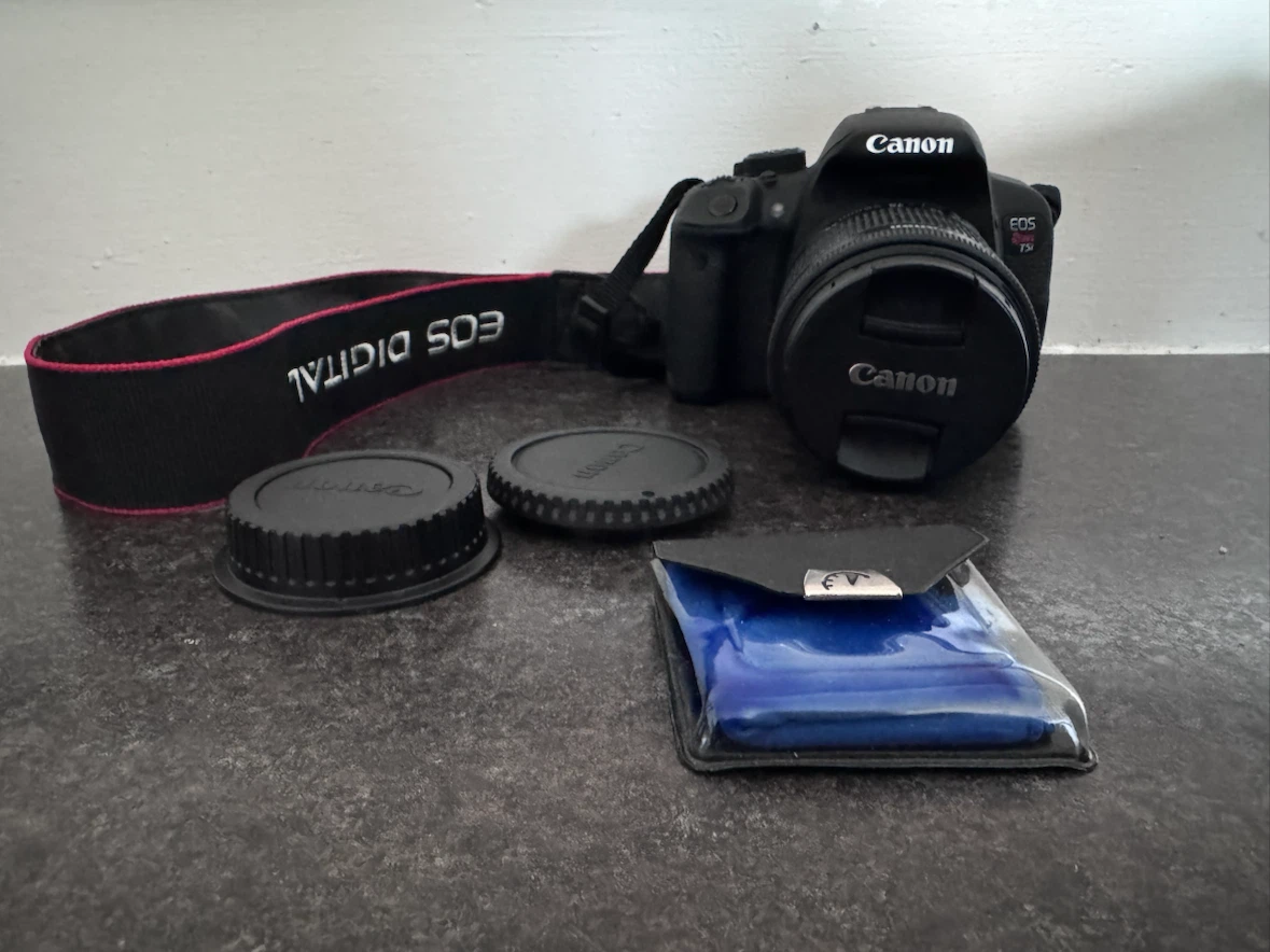 Canon EOS Rebel T5i DSLR Camera with Lens and Lowepro Bag