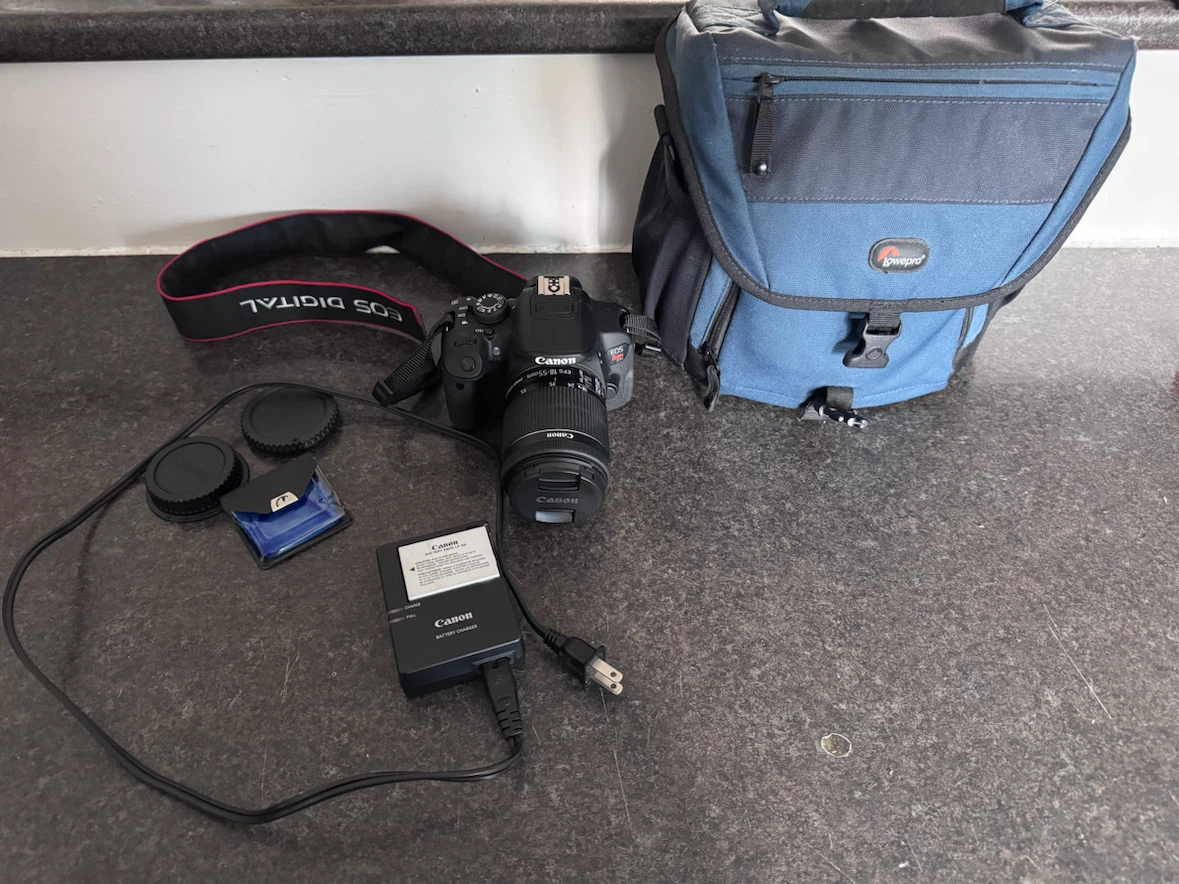 Canon EOS Rebel T5i DSLR Camera with Lens and Lowepro Bag - photo 5
