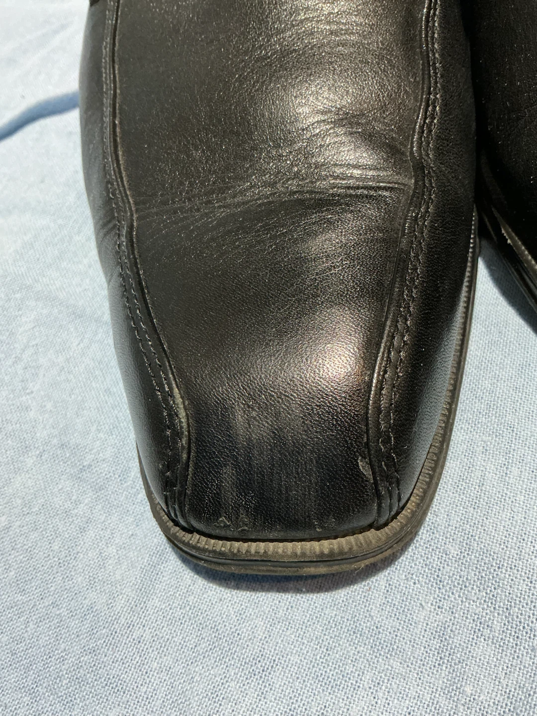 Rockport Black Leather Dress Shoes Men's Size 9.5 - photo 2
