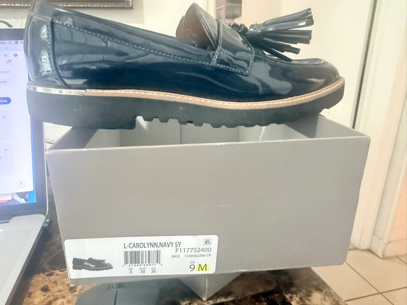 Franco sarto Navy Tassel Loafers Size 9M - photo 2