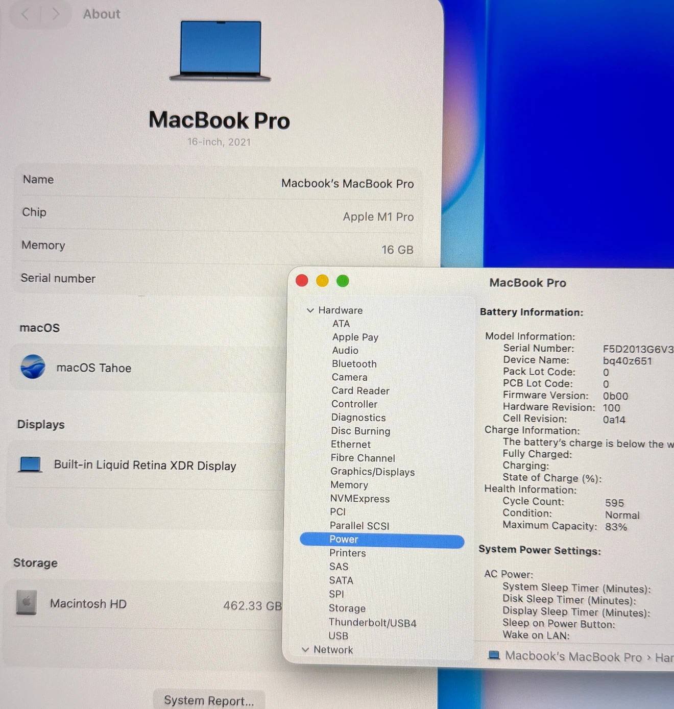 M1 Pro / 16GB RAM / Macbook Pro 2021, 16" / 512GB SSD - photo 4