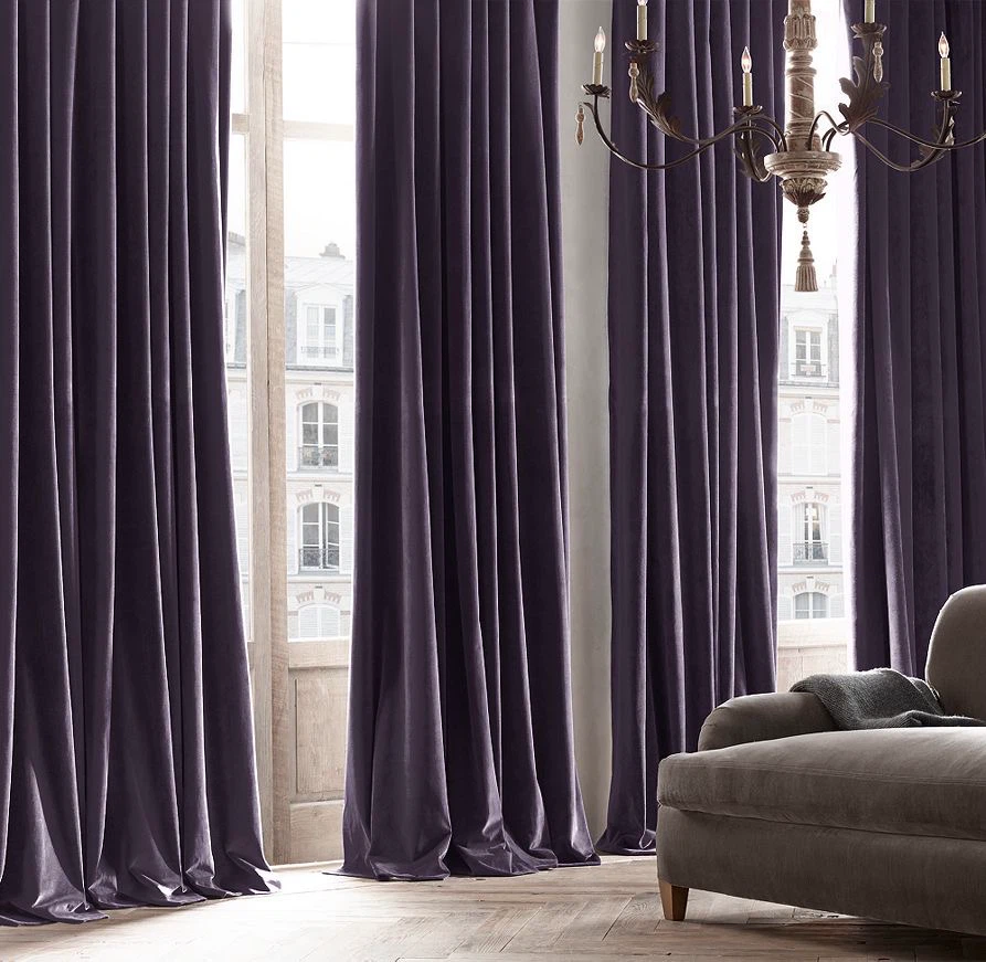 Restoration Hardware Italian Velvet Curtain