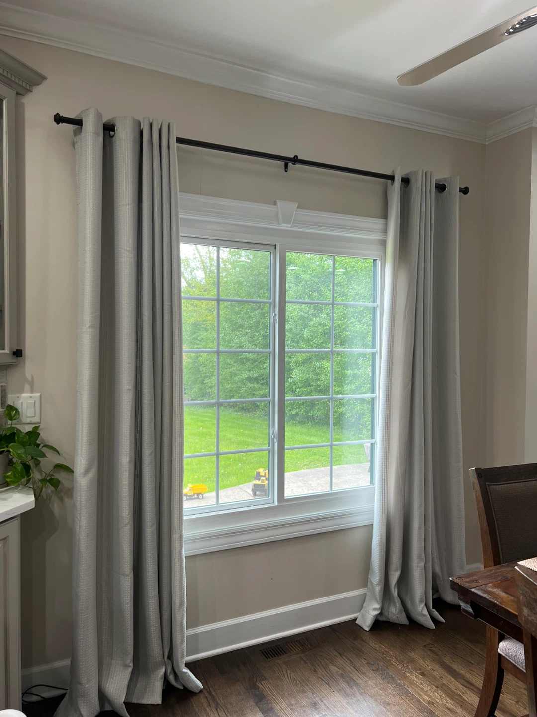 Light Gray Textured Curtains