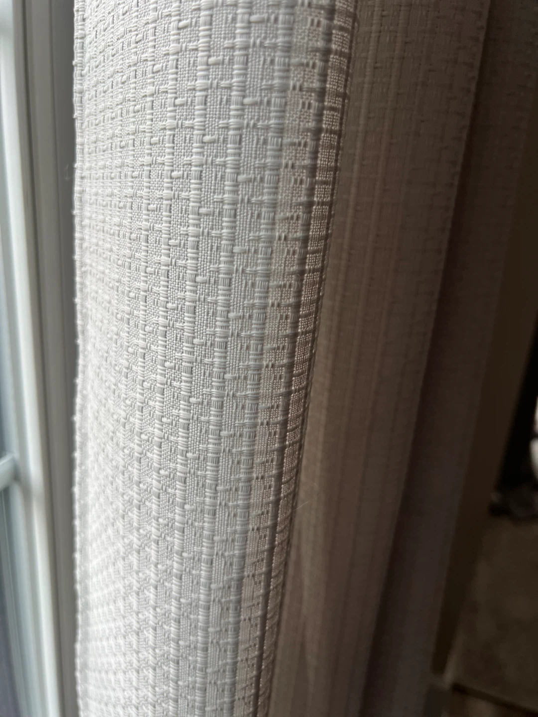 Light Gray Textured Curtains - photo 3