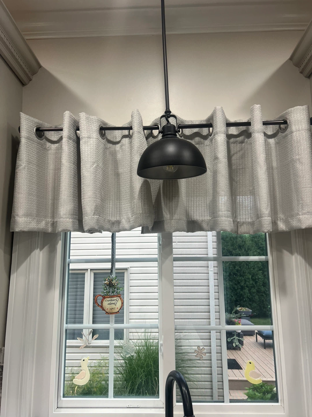 Light Gray Textured Curtains - photo 4