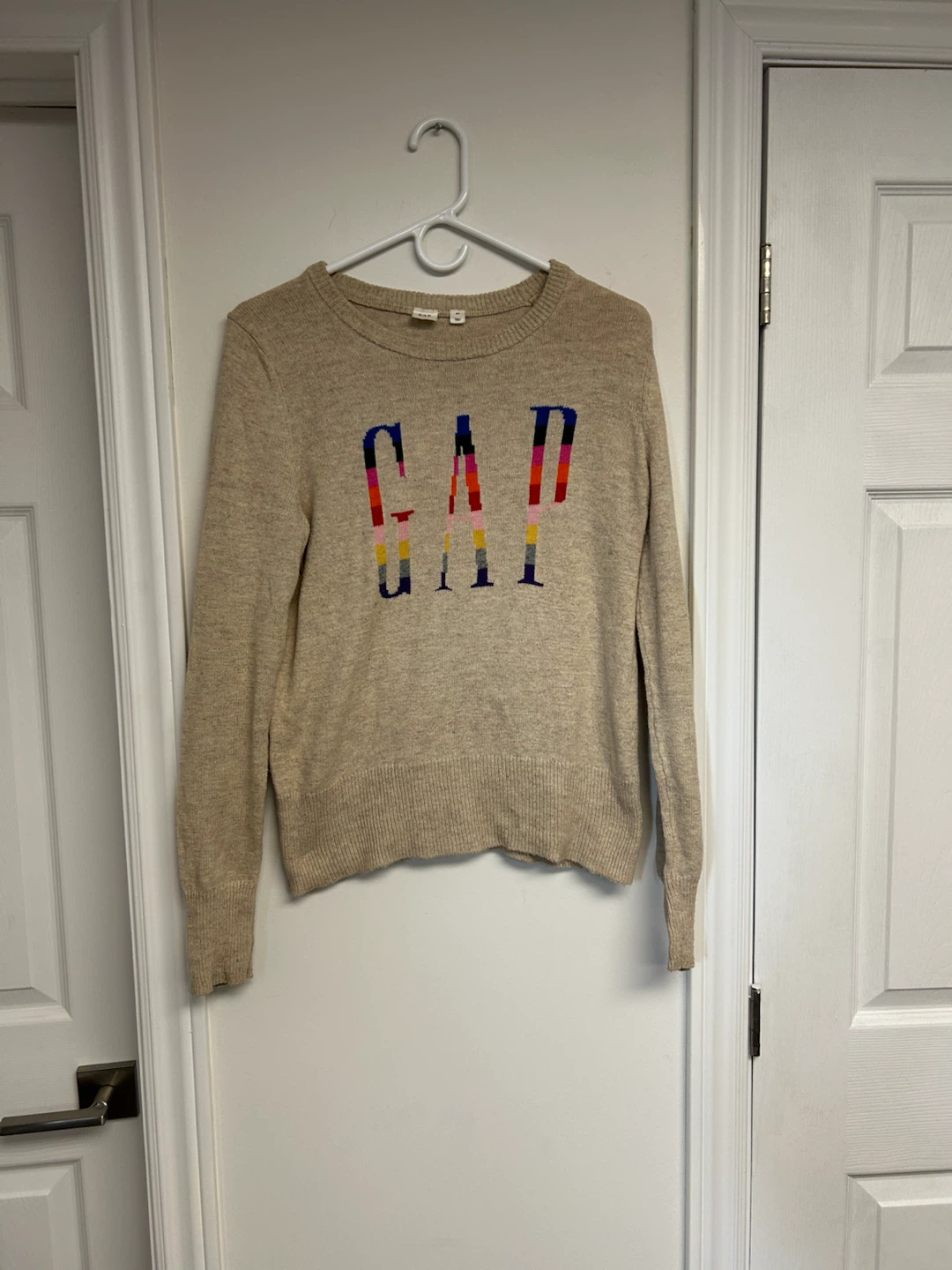 GAP Crewneck Sweater with Rainbow Logo - photo 3
