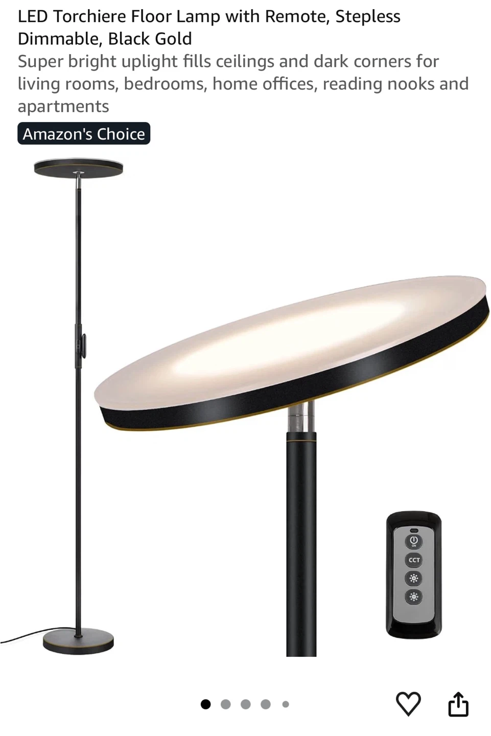 LED Floor Lamp (changeable lighting and dimming) with Remote - photo 2