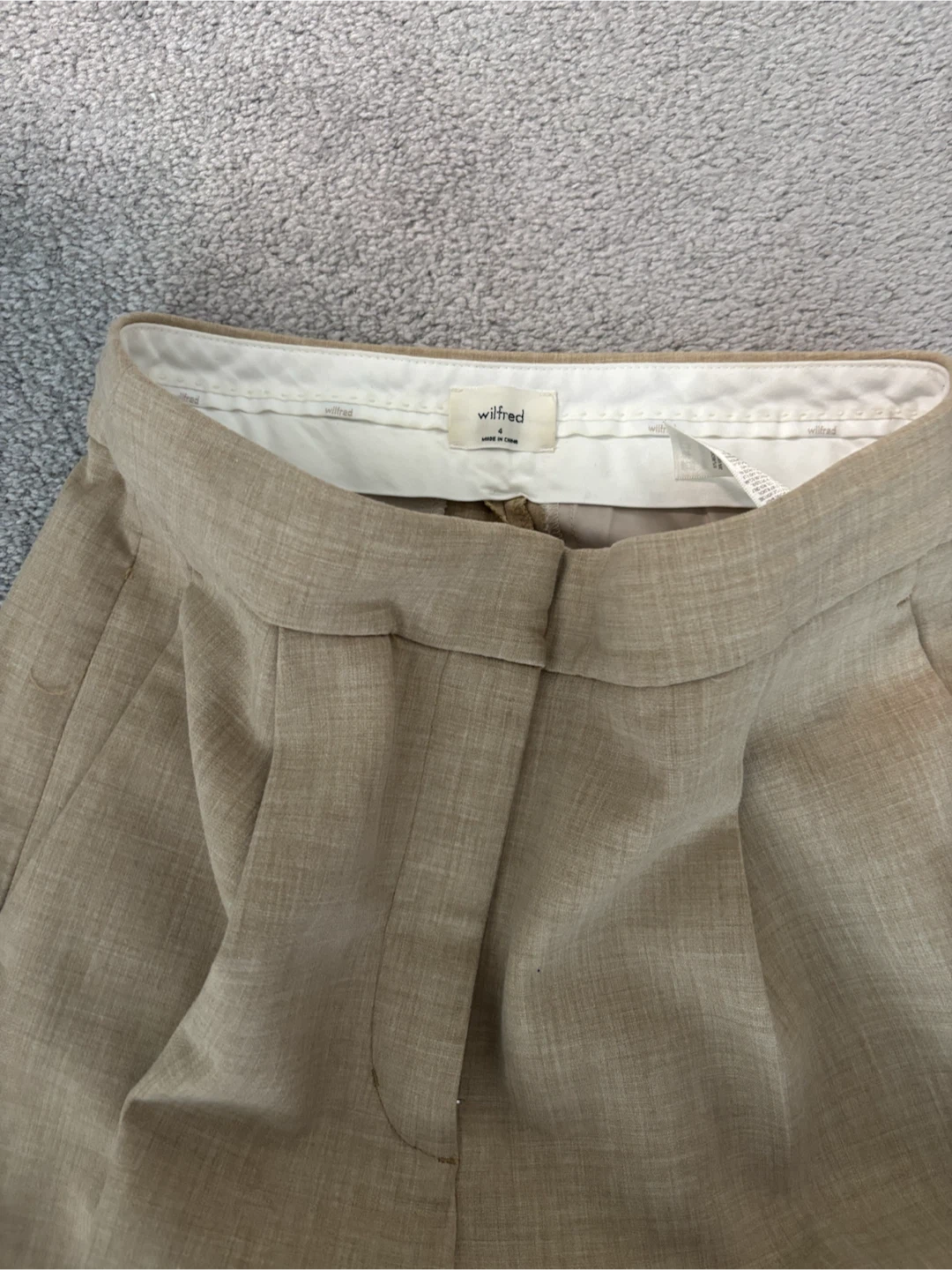 Wilfred Tailored Trousers in Beige - photo 2