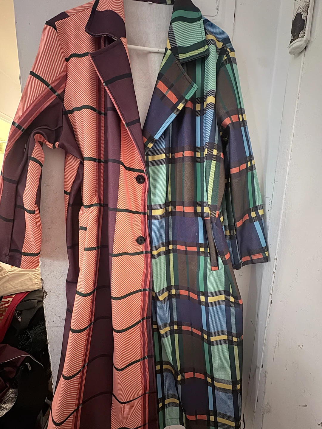 Colorblock Plaid Blazer - photo 3