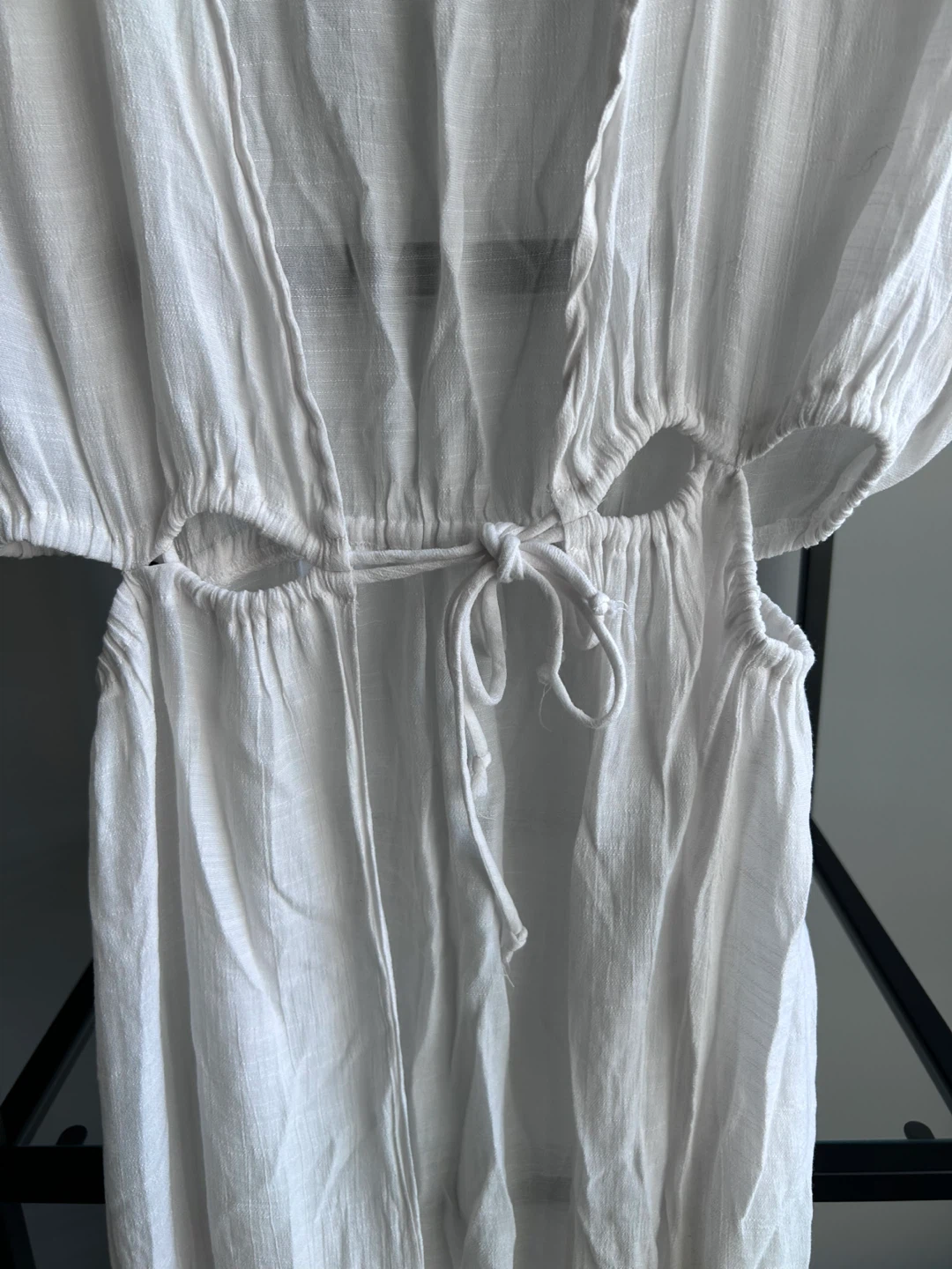 La Vie en Rose Aqua White Cover-Up Size S - photo 3