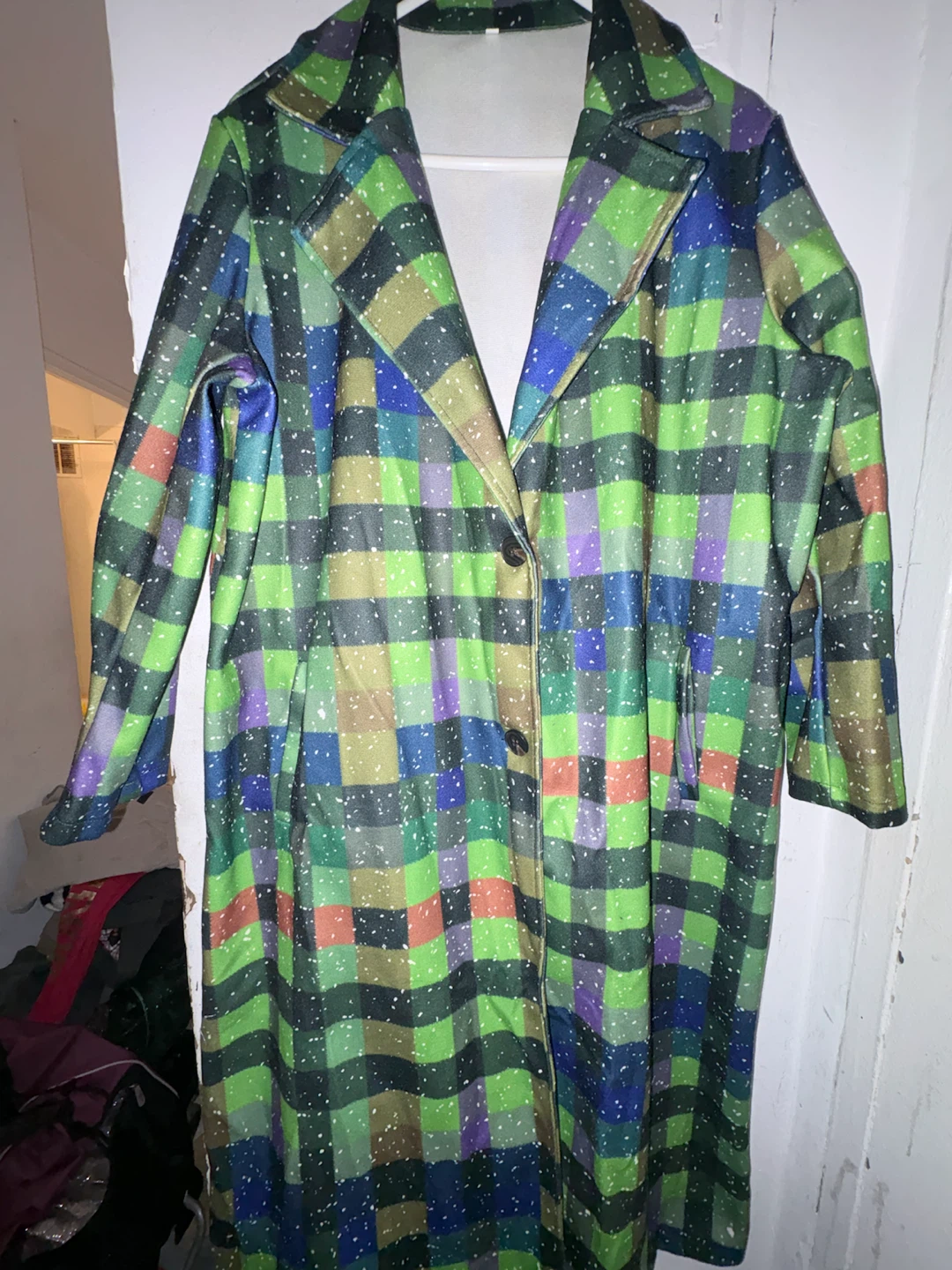Plaid Long Coat