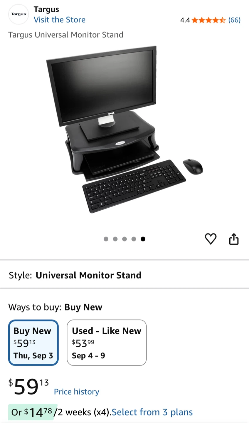 Targus Universal Monitor Stand - photo 5