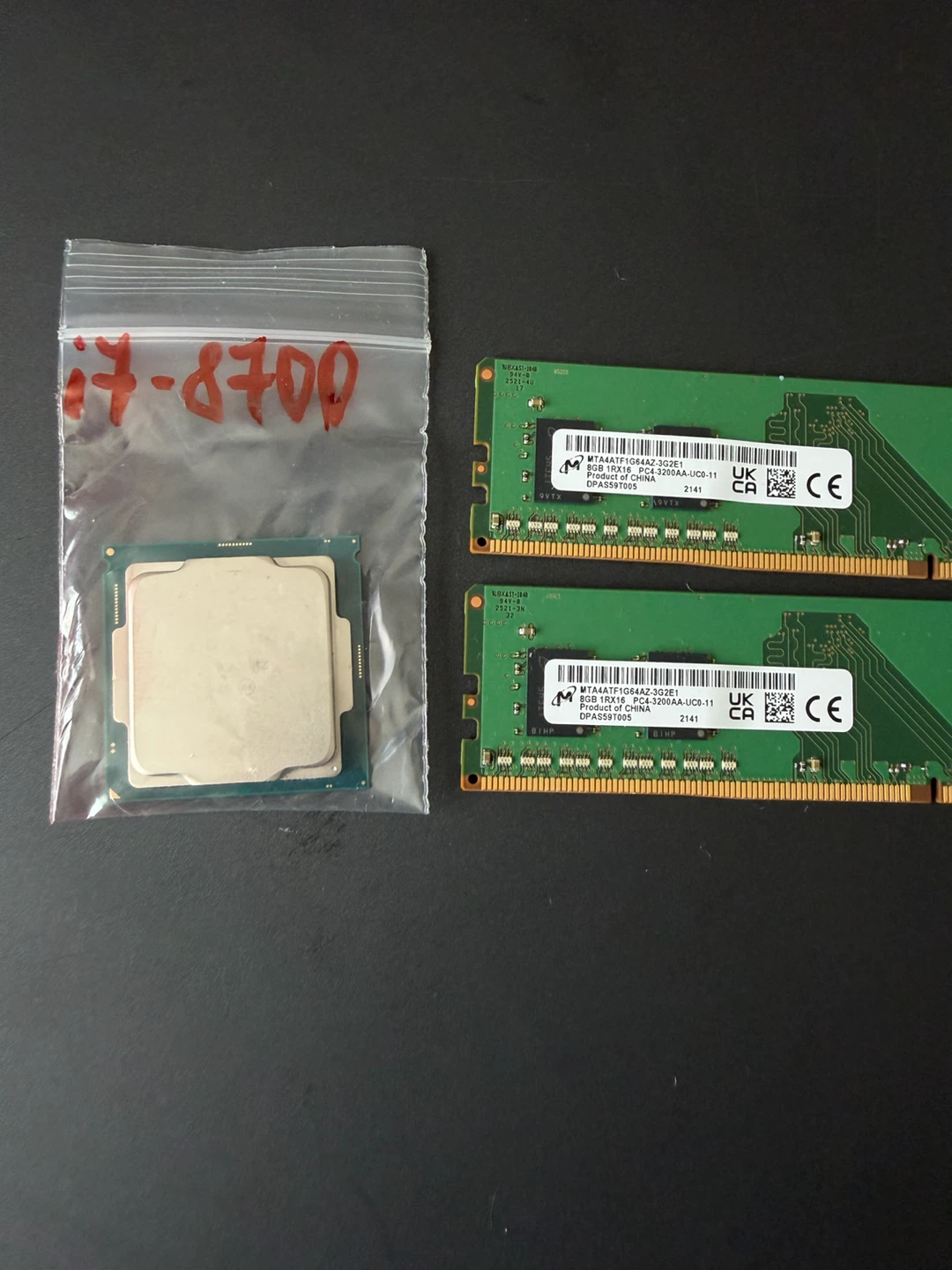 Intel Core i7-8700 + 16GB DDR4 RAM