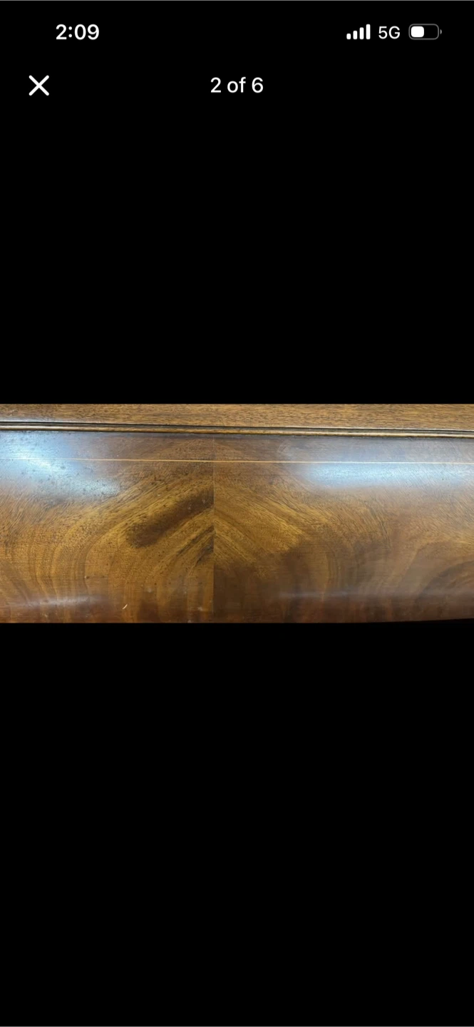 Antique Wooden Sleigh Bed Frame - photo 4