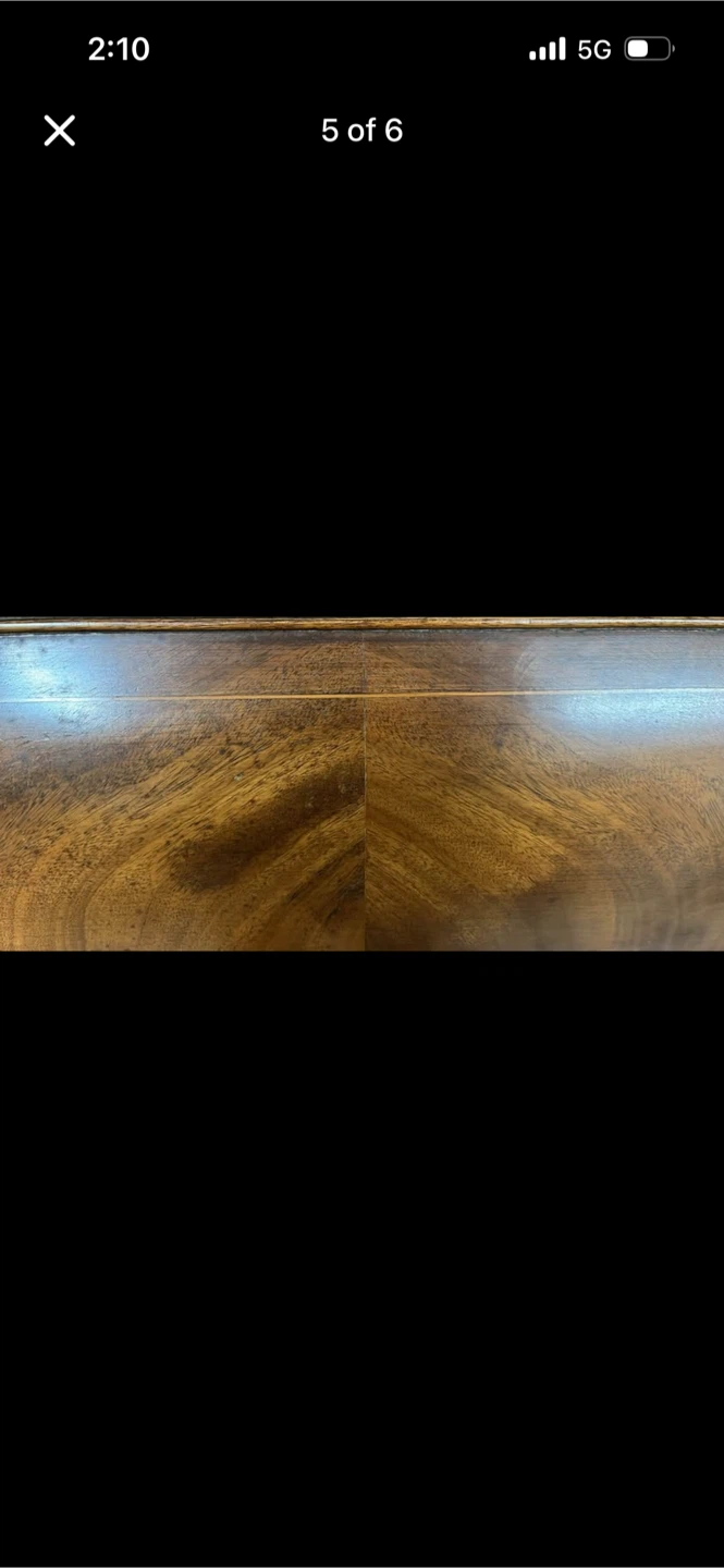 Antique Wooden Sleigh Bed Frame - photo 5