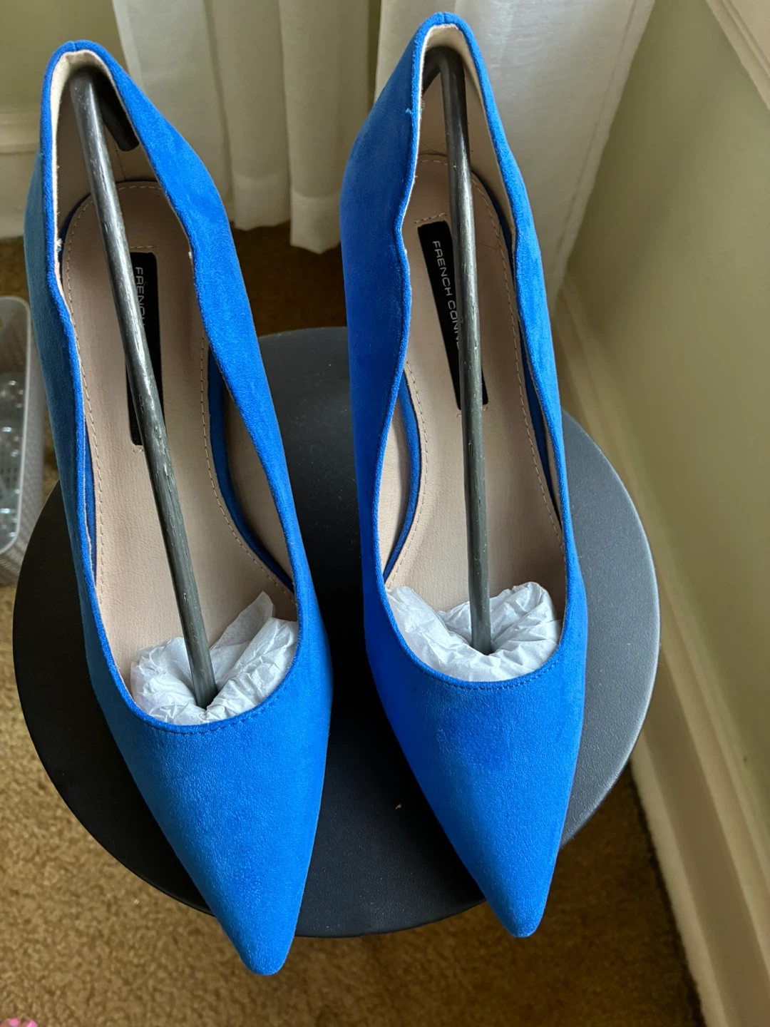 French Connection Blue Vegan Suede Heels - photo 2