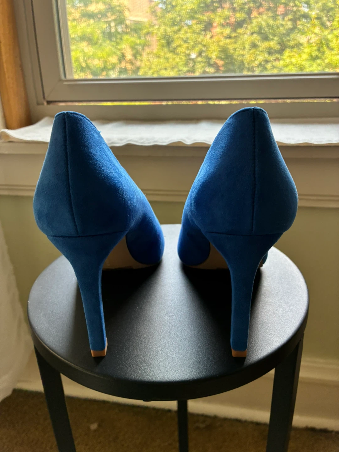 French Connection Blue Vegan Suede Heels - photo 3