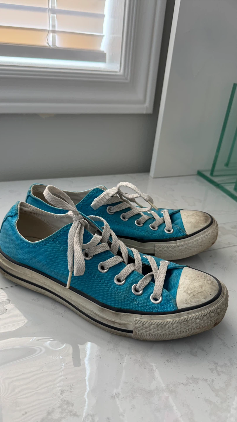 Blue Converse All Star Sneakers