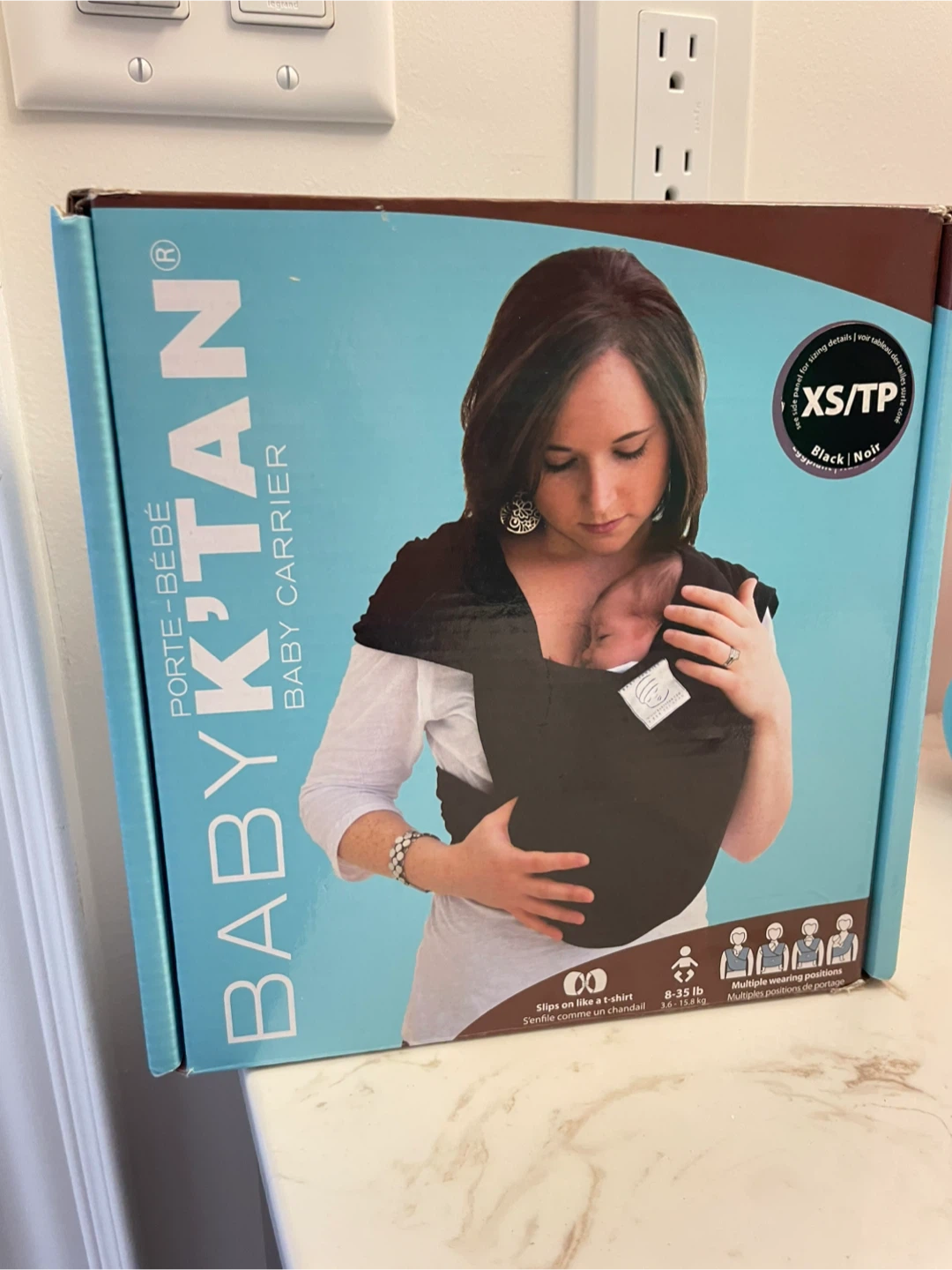 BabyK'tan Baby Carrier - Black - XS/TP