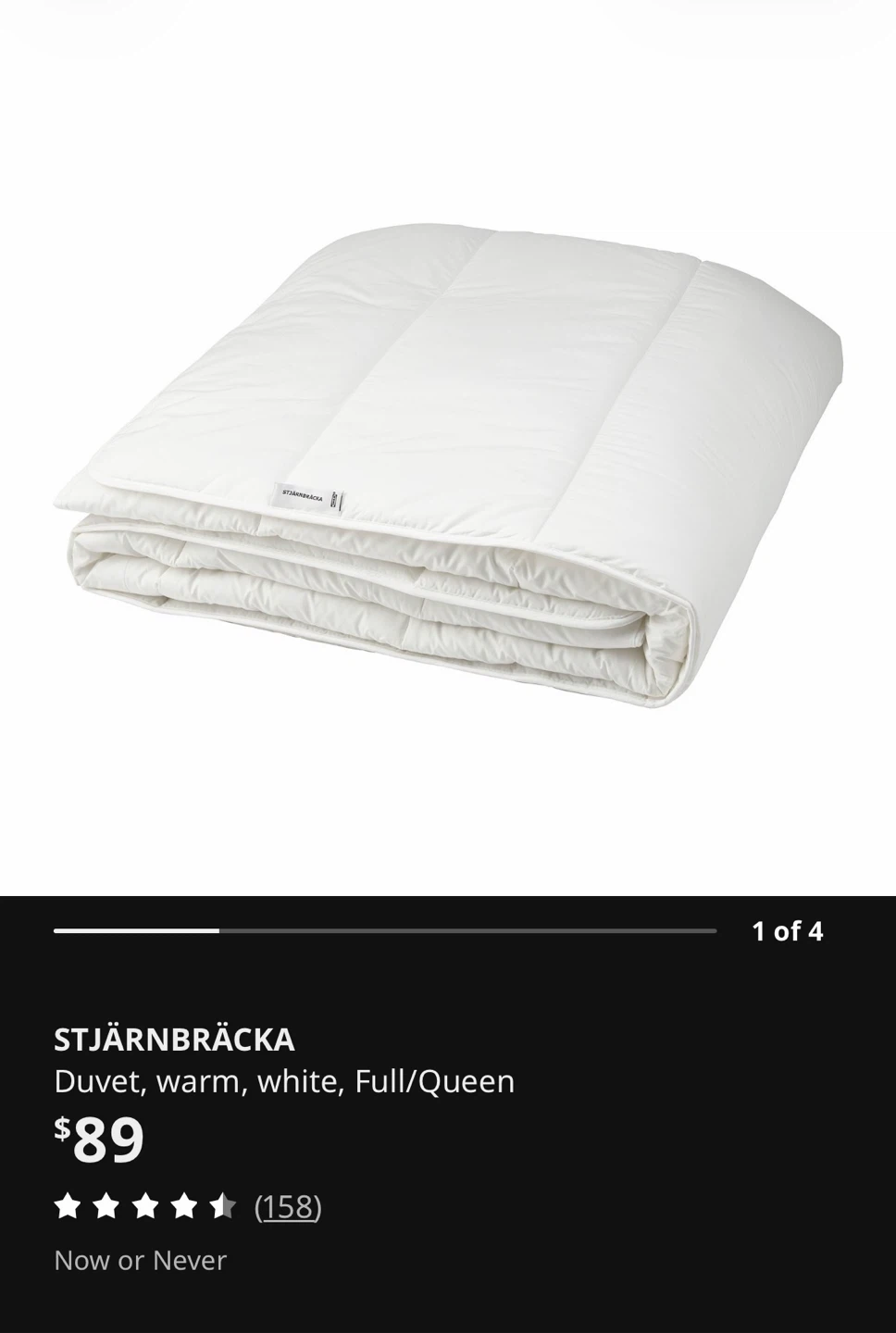 IKEA Stjarnbracka Warm Duvet, Full/Queen