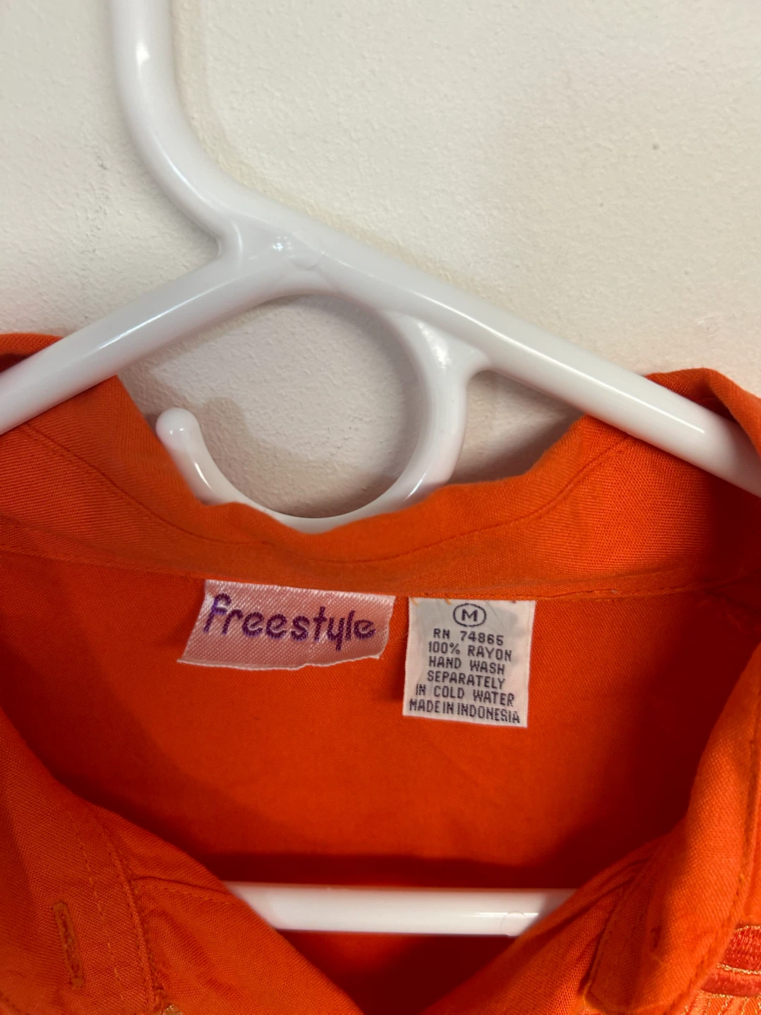 Freestyle Orange Embroidered Blouse and Skirt Set - photo 5