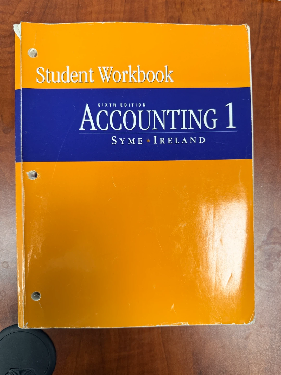 Accounting 1 Student Workbook Sixth Edition