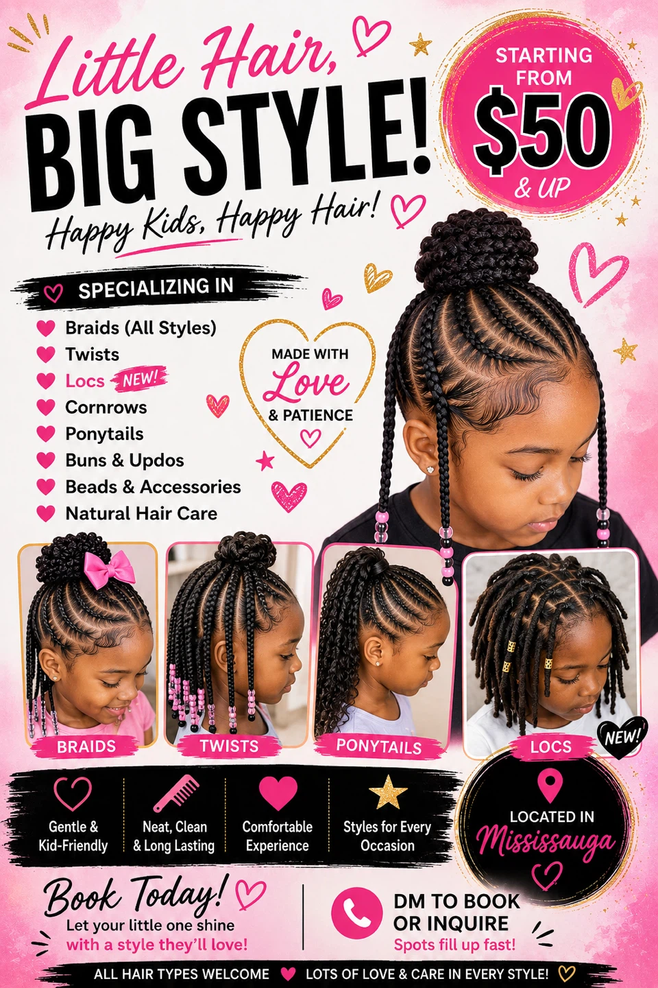 💕 Little Hair, BIG Style! 💕