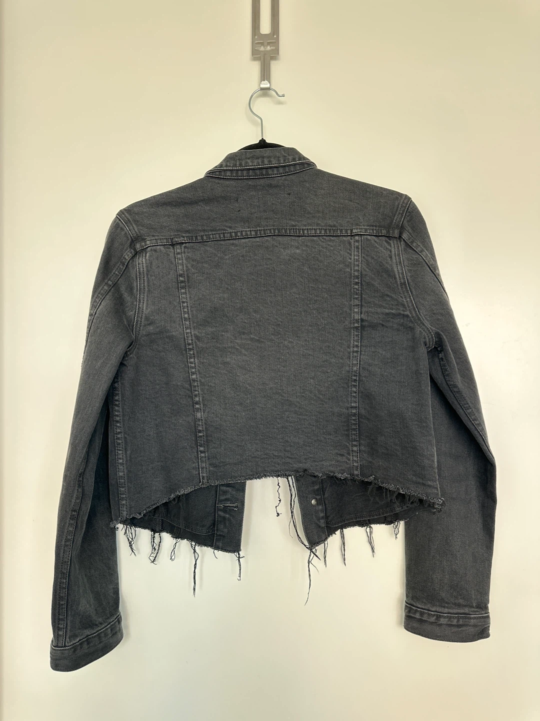 GRLFRND Smokey grey Black Denim Jacket - photo 2